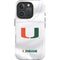 University of Miami White Jersey iPhone 16 Pro Impact Case
